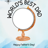 World's Best Dad Photo Craft Printable | Father's Day Keepsake Gift | Preschool & Daycare Activity