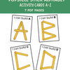 Popsicle Stick Alphabet Activity Cards A–Z & Numbers 0–9, Letter & Number