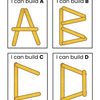 Popsicle Stick Alphabet Activity Cards A–Z & Numbers 0–9, Letter & Number