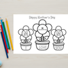 Mother’s Day Coloring Page Bundle for Kids, Photo Craft, Classroom Activity