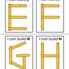 Popsicle Stick Alphabet Activity Cards A–Z & Numbers 0–9, Letter & Number