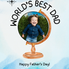 World's Best Dad Photo Craft Printable | Father's Day Keepsake Gift | Preschool & Daycare Activity