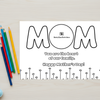 Mother’s Day Coloring Page Bundle for Kids, Photo Craft, Classroom Activity