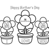 Mother’s Day Coloring Page Bundle for Kids, Photo Craft, Classroom Activity
