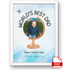 World's Best Dad Photo Craft Printable | Father's Day Keepsake Gift | Preschool & Daycare Activity