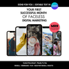 Your First Month of Faceless Digital Marketing | Beginner Starter Kit with Editable Canva Templates + Full Rights
