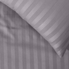 cotton striped grey duvet set made in usa, soft, breathable, gentle on skin, designed for comfort loved by family